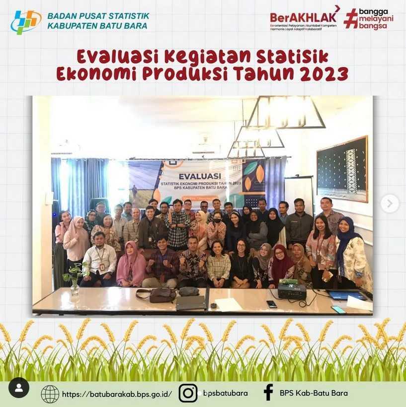 EVALUASI KEGIATAN STATISTIK EKONOMI PRODUKSI TAHUN 2023